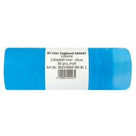   Folistar HNAT sac de gunoi 53x60cm, 35 litri HDPE albastru, cu bandă, 25 buc/rolă