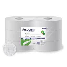   Lucart Eco 23 J toaletný papier, 2-vrstvový, biely, 165 m, 6 roliek/zmrštenie 70 zmrštení/paleta