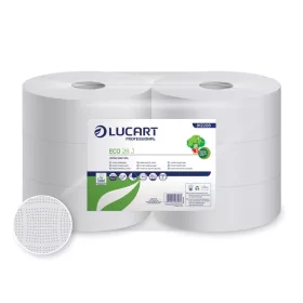   Lucart Eco 28 J toaletný papier 2-vrstvový, biely, 265 m, 6 roliek/zmrštenie 42zmrštenie/paleta