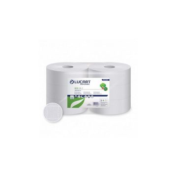   Lucart Eco 28 J toilet paper 2 layers, white, 265 m, 6 rolls/shrink 42 shrink/pallet