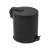 Galvanized steel pedal bin, with removable plastic bucket, black color, 20L