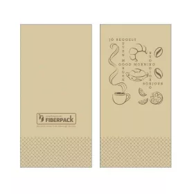   Lucart Eco Natural Szalvéta 33x33cm Jó reggelt 1/8-os 2 rétegű 50 lap/csomag