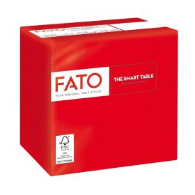   Salveta Fato 24x24cm crvena 2-slojna 100 listova/pak 24 pak./karton