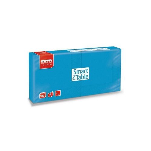 Napkin, 25x25cm, turquoise 2-layer, 100 sheets/pack, 38 packs/carton