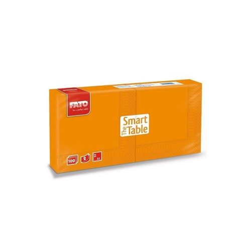 Napkin, 24x24cm, orange, 2-ply, 100 sheets/pack, 24 packs/carton