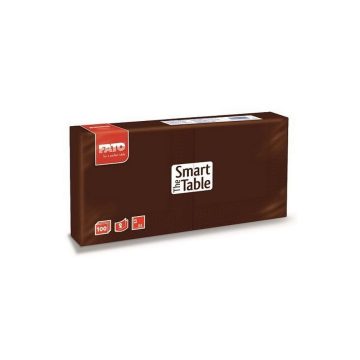Szalvéta 24x24cm csokoládé 2 rétegű 100 lap/csomag 
