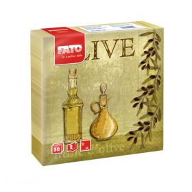 Fato Napkin 33x33cm patterned Olive 2-ply 50 sheets/pack