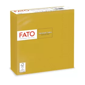 Șervețel Fato 33x33cm auriu 2 straturi 50 foi/pachet
