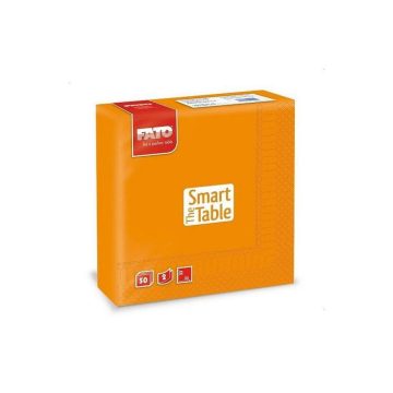   Napkin, 33x33cm, orange, 2 layers, 50 sheets/pack, 24 packs/carton