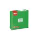 Napkin, 33x33cm, emerald green, 2 layers, 50 sheets/pack, 24 packs/carton