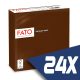 Fato Szalvéta 33x33cm csokoládébarna 2 rétegű 50 lap/csomag (24 csomag)