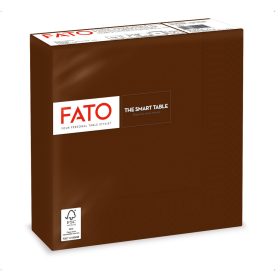 Fato Napkin 33x33cm chocolate brown 2 ply 50 sheets/pack 