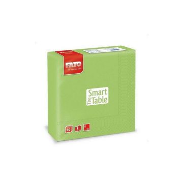   Napkin, 33x33cm, apple green, 2 layers, 50 sheets/pack, 24 packs/carton