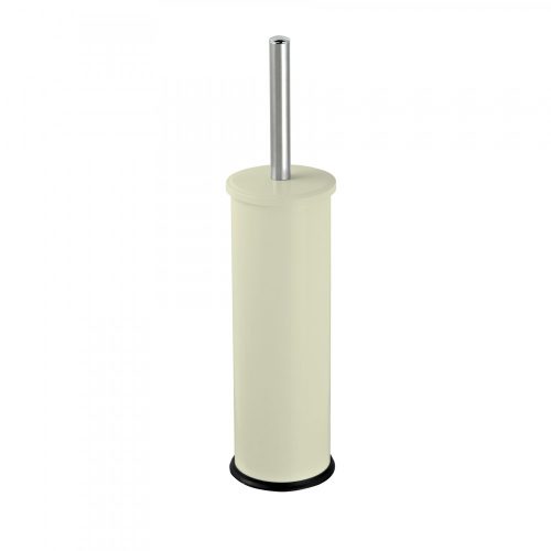 Galvanized steel Wc with brush holder, cream, standing on the floor
