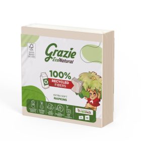 Lucart GRAZIE NATURAL Napkin 38x38cm 2 ply 40 pieces/pack