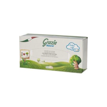   Lucart GRAZIE NATURAL Kozmetikai kendő 3 rétegű recy 80 lap/doboz, 25 doboz/karton, 32 karton/raklap