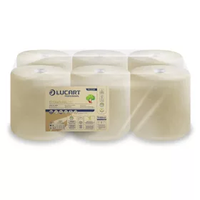   Lucart ECO Natural hand towel roll 2 ply, 450 sheets, 135m, 6 rolls/shrink, 44shrinks/pallet