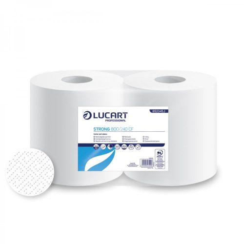 Lucart Strong CF industrial wipe cellulose, 2 layers, 800 sheets, 240m, 2 rolls/shrink