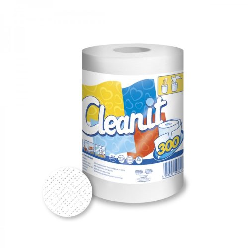 Lucart Cleanit 300 sheet paper towel 2-layer cellulose 63m 6 rolls/shrink