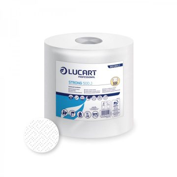  Lucart Strong 500J roll hand towel 20 cm, 20.4x21cm/sheet, 500 sheets, 105m/roll, 6 rolls/shrink