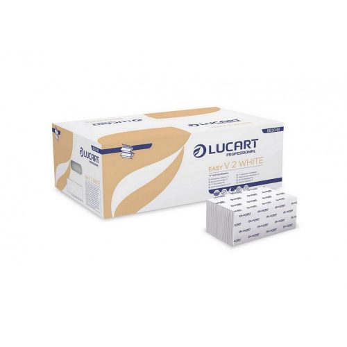 Lucart Easy V Falthandtuch 2-lagig weiß, 20x190 Blatt/Karton 40Kartons/Palette