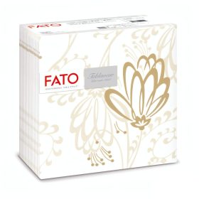   Obrúsok Fato Airlaid 40x40cm Boulevard béžový kvetinový dekor 50 listov