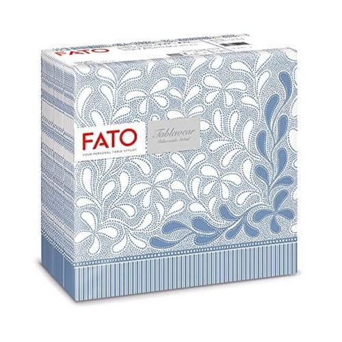 Airlaid napkin 40x40cm Botanic Blue 50 sheets