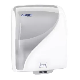   Distribuitor de prosoape de mână Lucart Identity 2.0 cu tăiere automată din plastic ABS