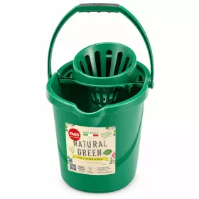   Fass Natural Green mop bucket with wringer basket, oval, green