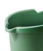 Fass Natural Green mopping bucket with twist basket, oval, green