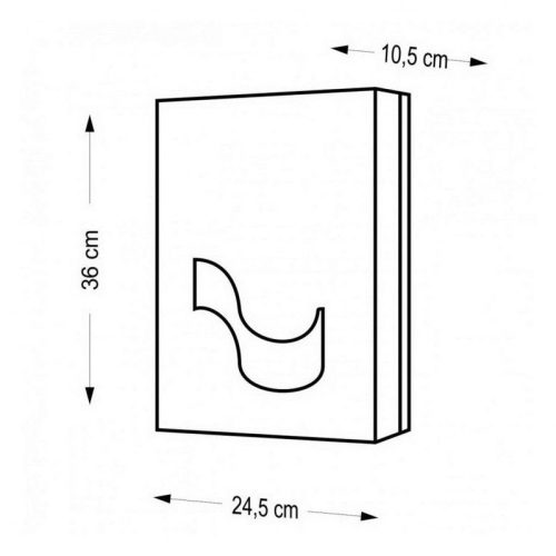 Zásobník skladaných uterákov na ruky Celtex Megamini SLIM Z ABS čierny