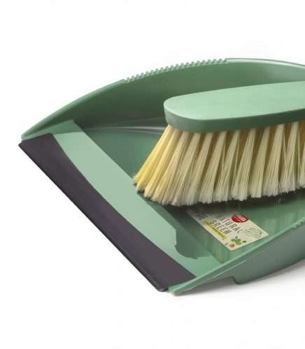 Fass Natural Green lopatka s ručnou metlou zelená