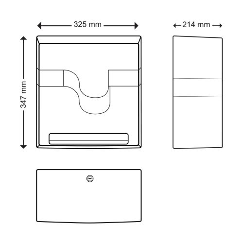 Celtex E-Control senzorski dozator ručnika ABS bijeli