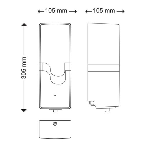 Celtex E-Control Sensor Toilettensitz-Desinfektionsspender ABS weiß