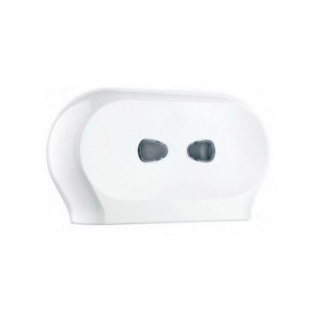  Mar plast Linea PLUS double toilet paper dispenser white 19cm