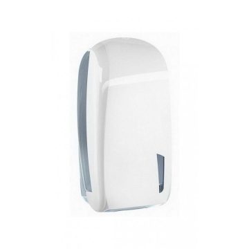   Mar plast Linea SKIN hajtogatott toalettpapír adagoló fehér/átlátszó