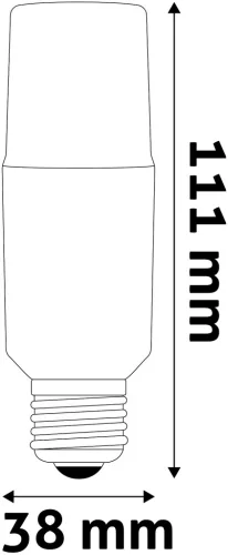 Avide LED Bright Stick izzó T37 9.5W E27 WW 3000K