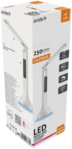 Lampă de birou Avide LED RGB Calendar Alb 4W