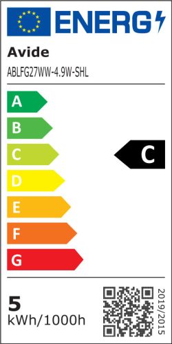 Avide LED vláknová guľa 4,9 W E27 A60 WW 2700 K Super High Lumen