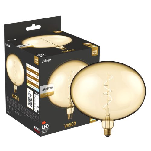 Avide LED Jumbo Filament Vasco Amber 4.5W E27 2200K Fényerőszabályzós