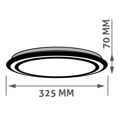 Avide LED Mennyezeti Lámpa Bella 24W RGB+CCT+Tuya Távirányítóval
