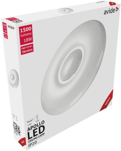 Avide LED Ceiling Lamp Apollo 18W 348*62mm WW 3000K