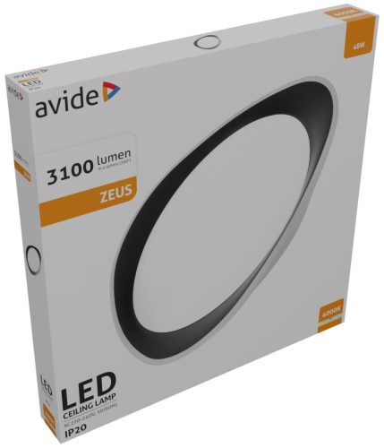 Avide LED stropné svietidlo Zeus 48W NW 4000K