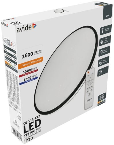 Kupite LED stropnu svjetiljku Olivia-CCT Star 48W s daljinskim upravljačem