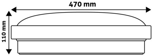 Avide LED stropna svjetiljka Pandora-CCT (Alu) 48W (24 24) s daljinskim upravljačem
