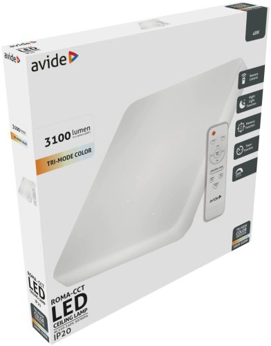 Avide LED stropna svjetiljka Star Roma-CCT Star 48W 3100lm s daljinskim upravljačem