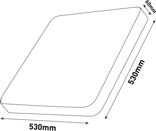 Avide LED stropna svjetiljka Star Roma-CCT Star 48W 3100lm s daljinskim upravljačem