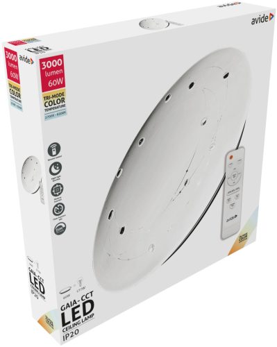 Avide LED Ceiling Light Gaia-CCT 60W with Remote Control