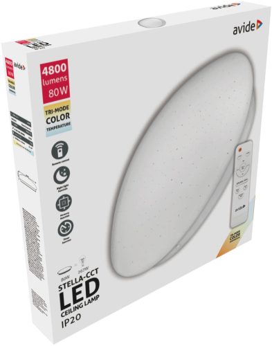 Avide LED stropna svjetiljka Stella-CCT 80W (40 40) s daljinskim upravljačem