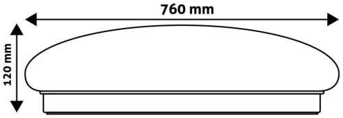 Avide LED stropna svjetiljka Stella-CCT 80W (40 40) s daljinskim upravljačem